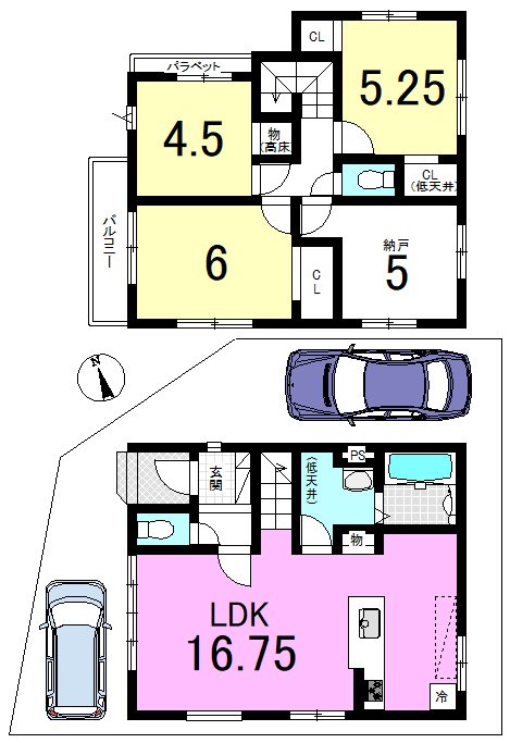 小山西御所町1期②号地 間取り
