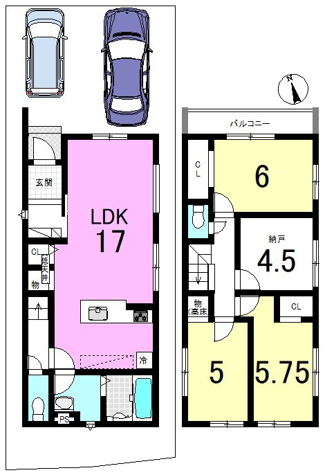 小山西御所町1期③号地 間取り