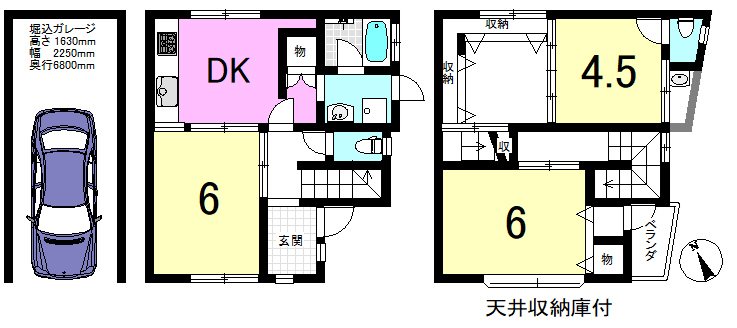 川田御出町 間取り