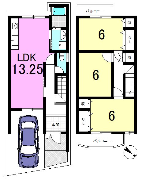 栗栖野華ノ木町 間取り