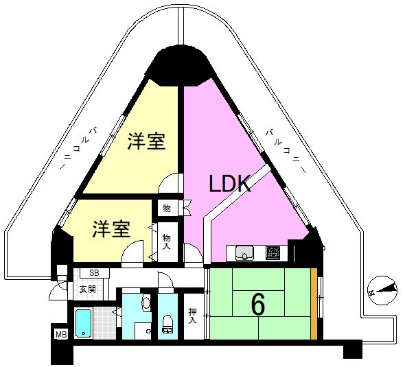 ルシエル山科椥辻 間取り図