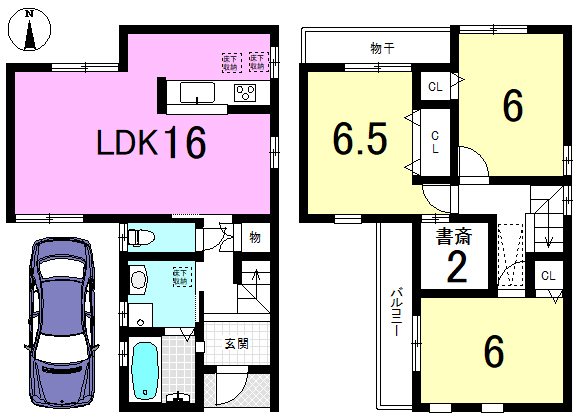 椥辻封シ川町 間取り図