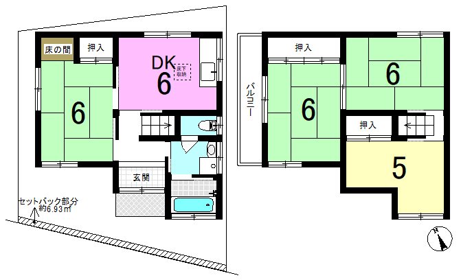 西野山桜ノ馬場町 間取り図