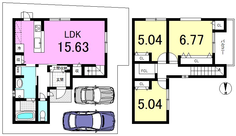北花山市田町Ⅱ　12号地【会員限定】 間取り図