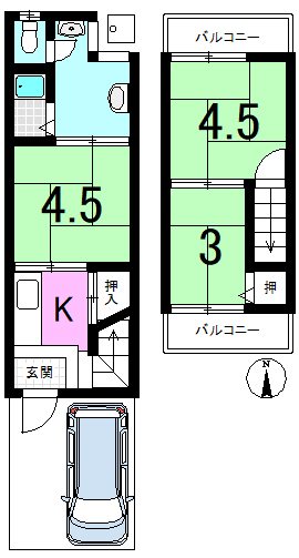 川田菱尾田 間取り図