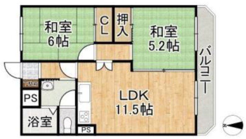 山科団地B棟【会員限定】 間取り図
