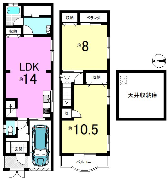大塚西浦町 間取り図