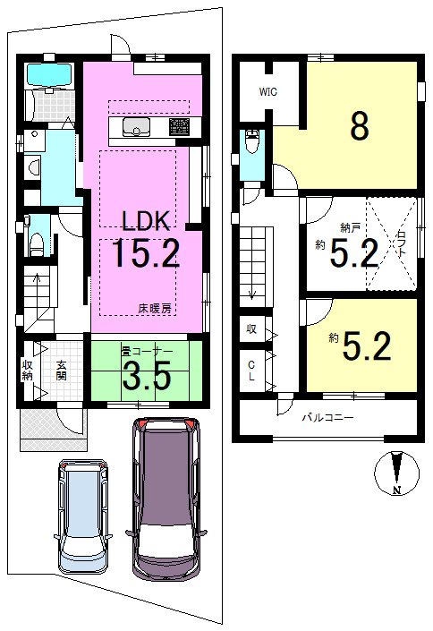 東野舞台町 間取り図