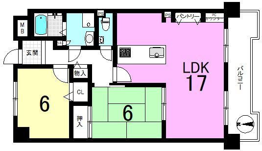 サンルシエル山科西野 間取り図