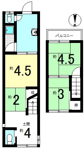 川田菱尾田 間取り図