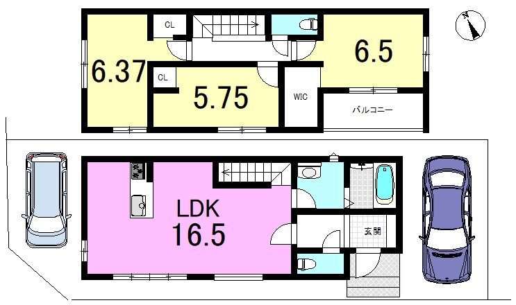 大宅五反畑町 間取り