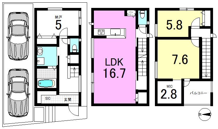 西野岸ノ下町【会員限定】 間取り