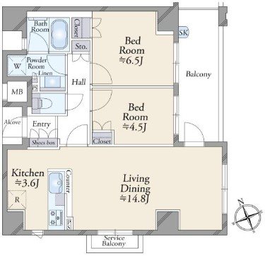 クレヴィア京都山科【会員限定】 間取り図