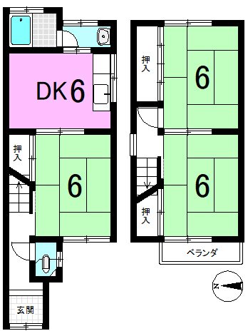北花山河原町 間取り