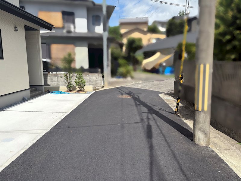 御陵檀ノ後①号地 現地写真（前面道路含む現地写真）