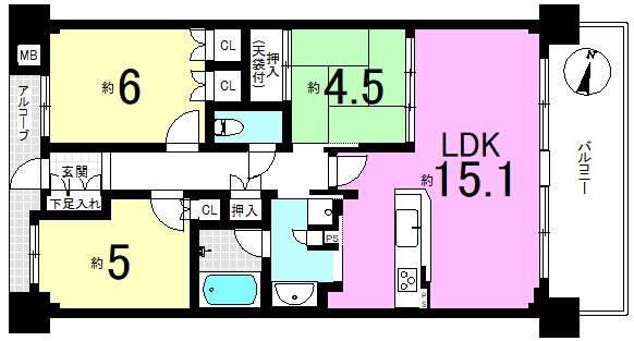 BELISTA京都山科 間取り