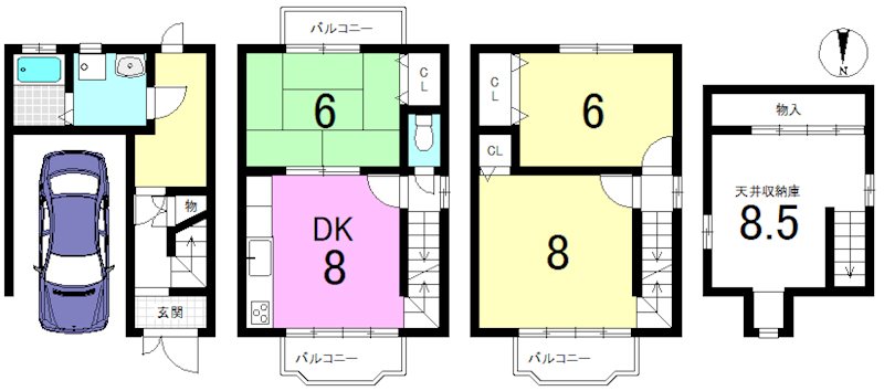 四ノ宮芝畑町 間取り図