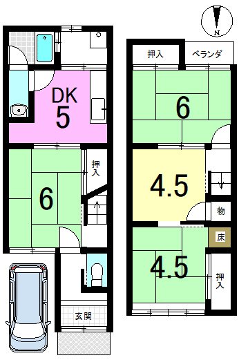 大塚元屋敷町 間取り