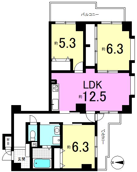 グラン・ドムール山科 間取り