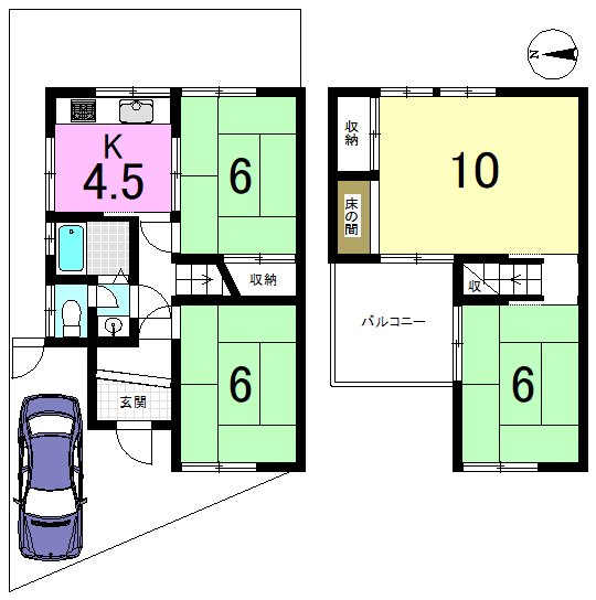 上花山桜谷 間取り