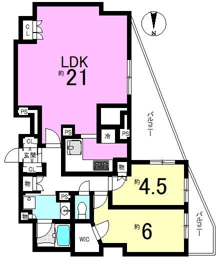 ジオ山科椥辻サウス 間取り