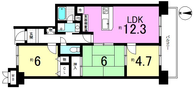 シティオ京都・勧修寺 間取り