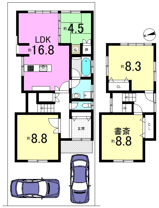 上花山坂尻 間取り