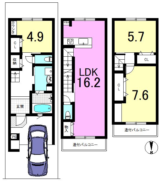 竹鼻堂ノ前町 間取り