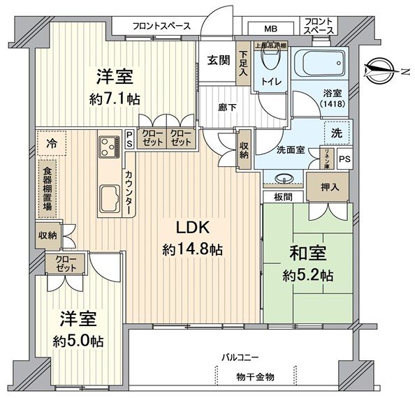 ヴェリテ・ラウロ山科音羽川【会員限定】 間取り