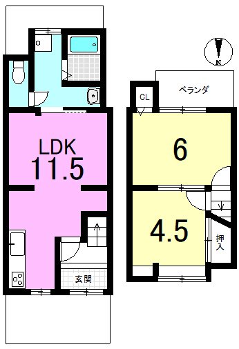 北花山大林町 間取り