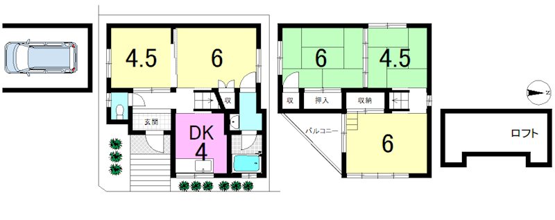 東野中井ノ上町 間取り