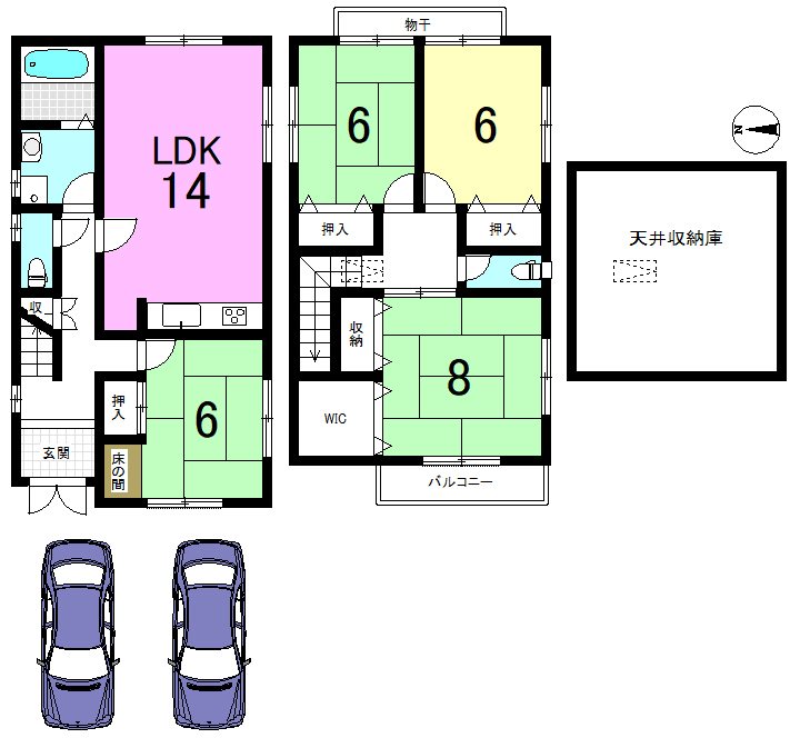 御陵四丁野町【会員限定】 間取り