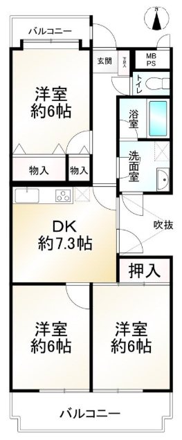 ライオンズマンション山科南【会員限定】 間取り