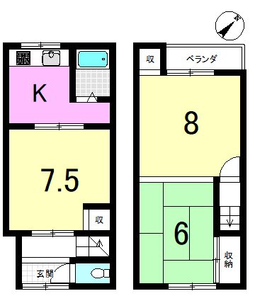 大宅神納町 間取り