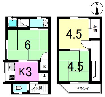 上花山講田町 間取り