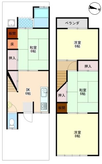北花山六反田町【会員限定】 間取り