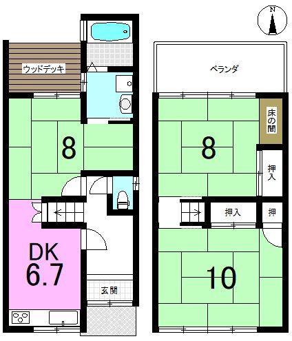 安朱馬場ノ西町 間取り