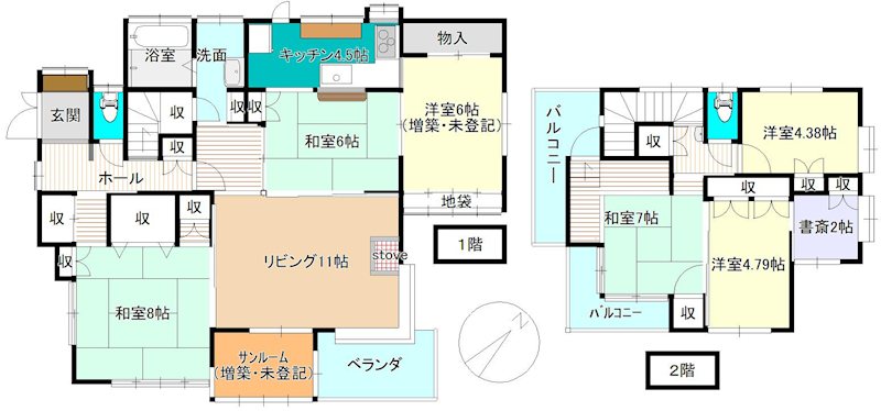 栃木県那須塩原市井口 間取図・土地図