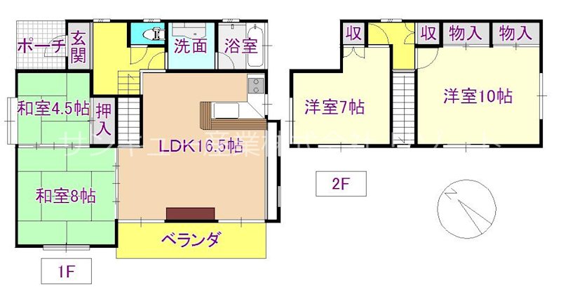 栃木県那須郡那須町高久丙 間取図・土地図