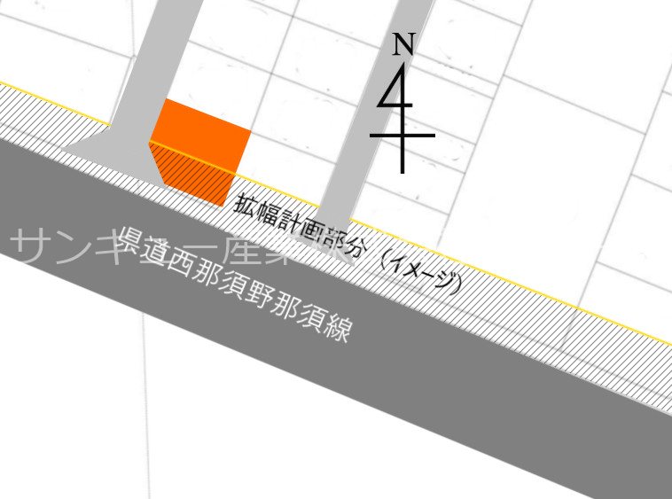 栃木県那須塩原市接骨木446-158 間取図・土地図