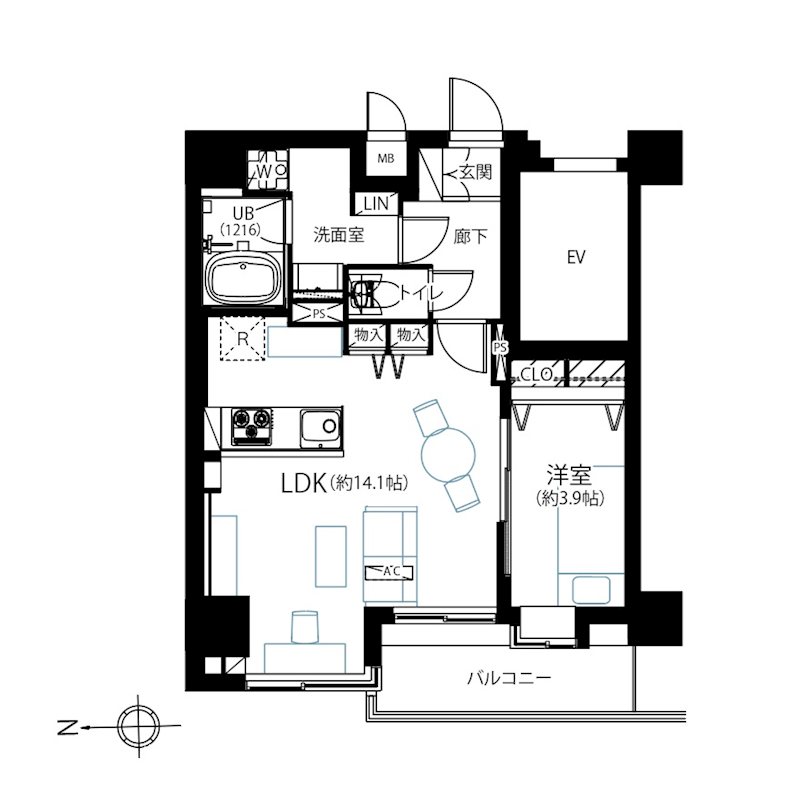 ウィン南千住エクシオン 間取図・土地図