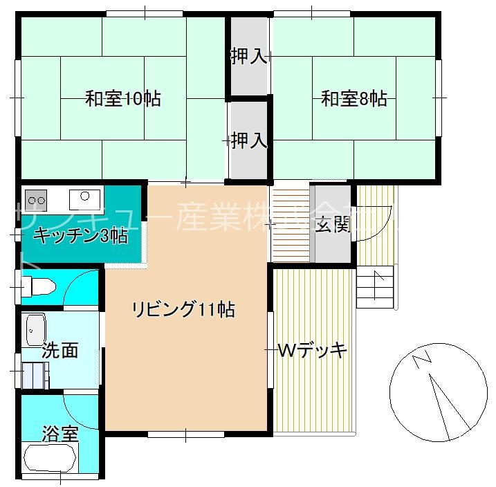 栃木県那須郡那須町高久乙 間取図・土地図