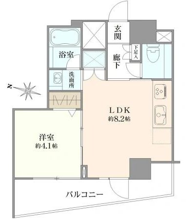 ヴィンテージ中野 間取図・土地図