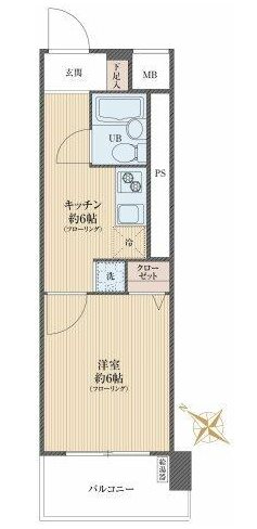 大森永谷マンション 間取図・土地図