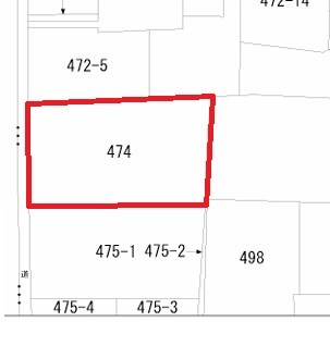 松本市北深志２丁目　土地 間取図・土地図