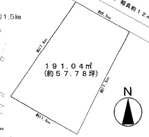 久慈町５丁目８８番 間取図・土地図