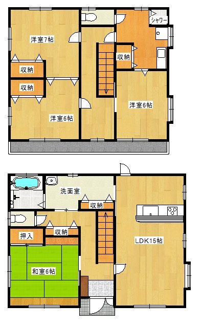 日立市水木町２丁目272番 間取図・土地図
