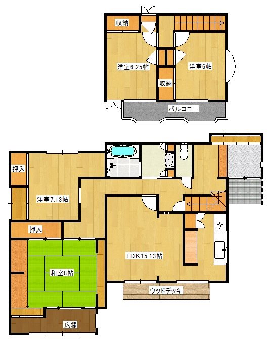 諏訪町５丁目２７７番 間取図・土地図