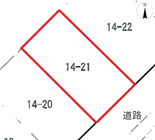 会瀬町２丁目１４番２１ 間取図・土地図