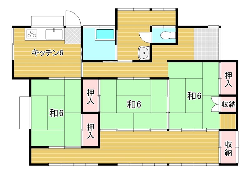 大沼町２丁目１８６番 間取図・土地図